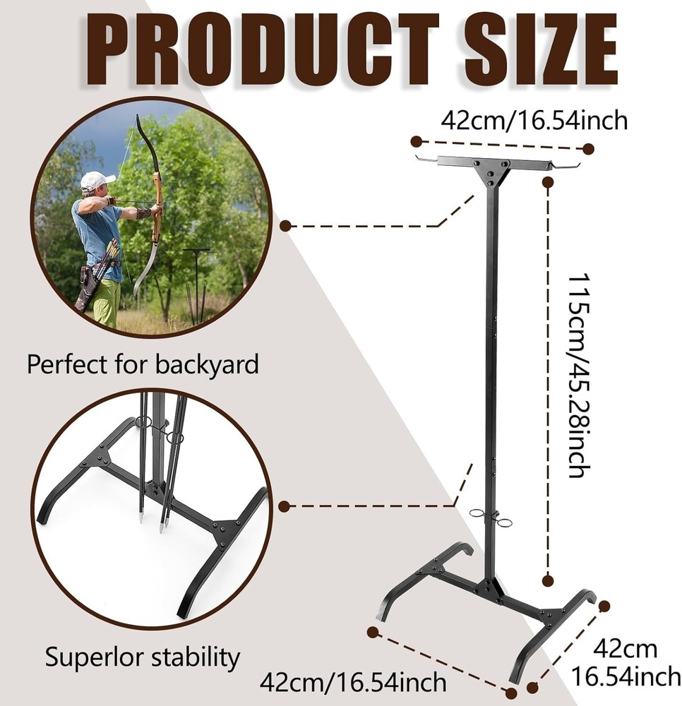 Archery Stand Crossbow and Compound Bow Stand Reliable Stable Lightweight Dur...