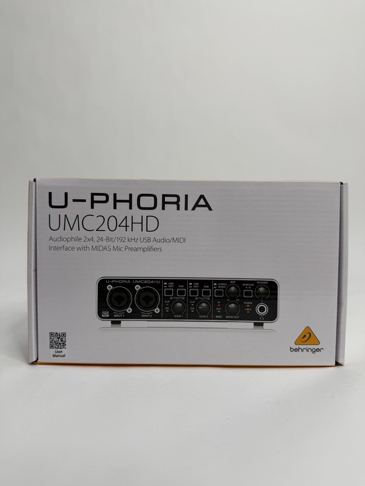 Behringer UMC204HD U-phoria USB Audio Interface