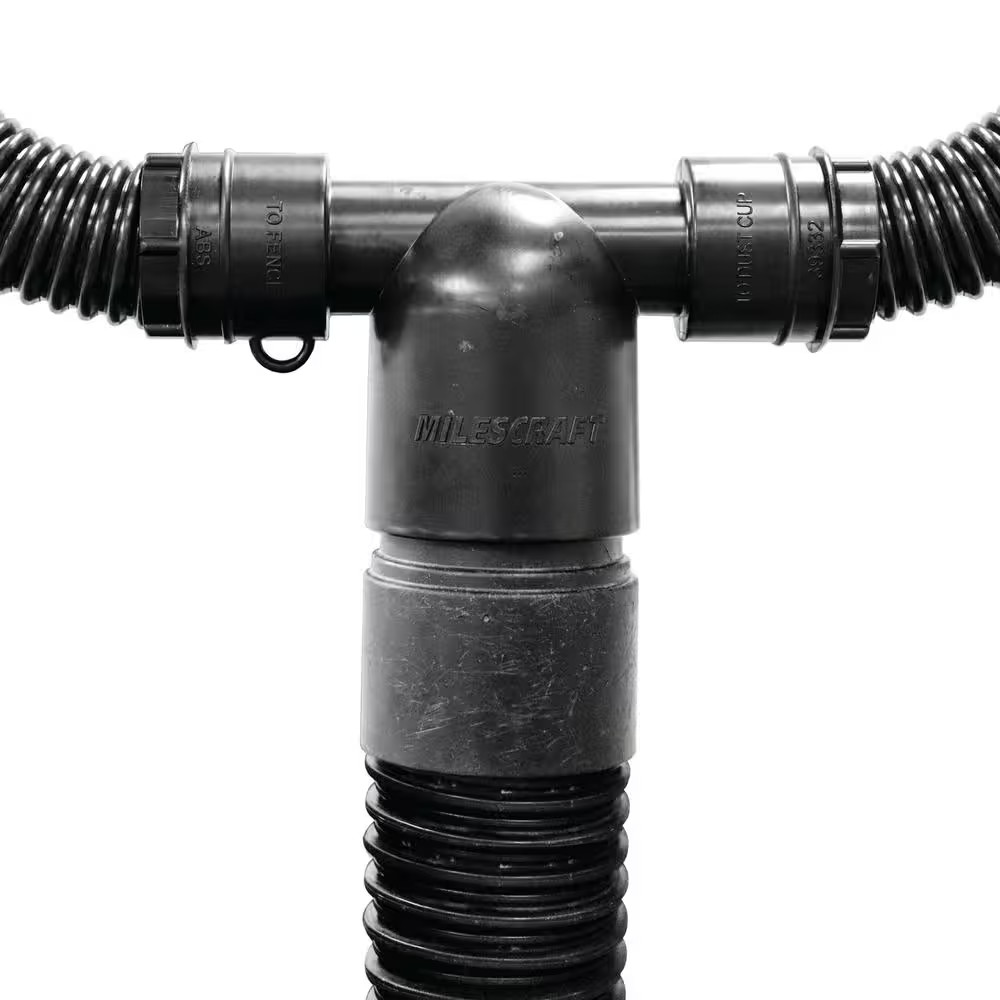 Milescraft DustRouter Dust Collection for Router Table Insert Plate Vacuum Tools