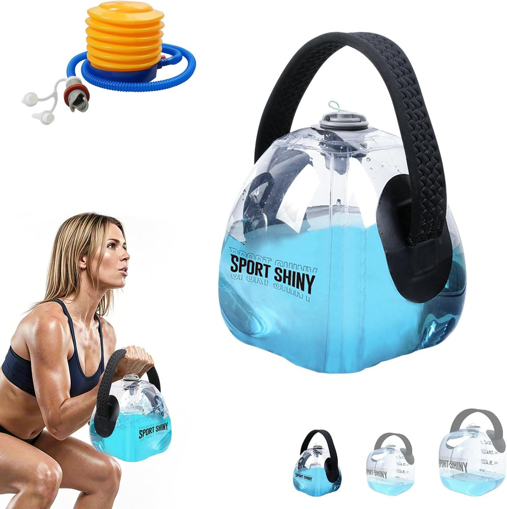 Easygo Kettlebells, Foldable Water-Filled Kettlebell, Adjustable Kettlebell