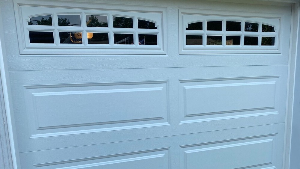 CHARLESTON 608 ALMOND Replacement Window Inserts/LONG Panel HOLMES Garage Doors