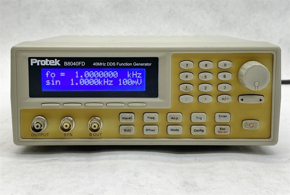 Protek B8040FD 40MHz Direct Digital Synthesis DDS Function Generator