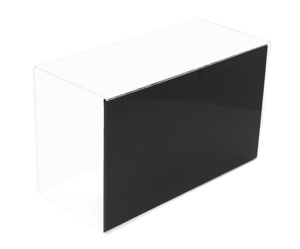 Versatile Wall Mount Display Case with Black Back 8" x 6" x 13" (A044-BB-WM)