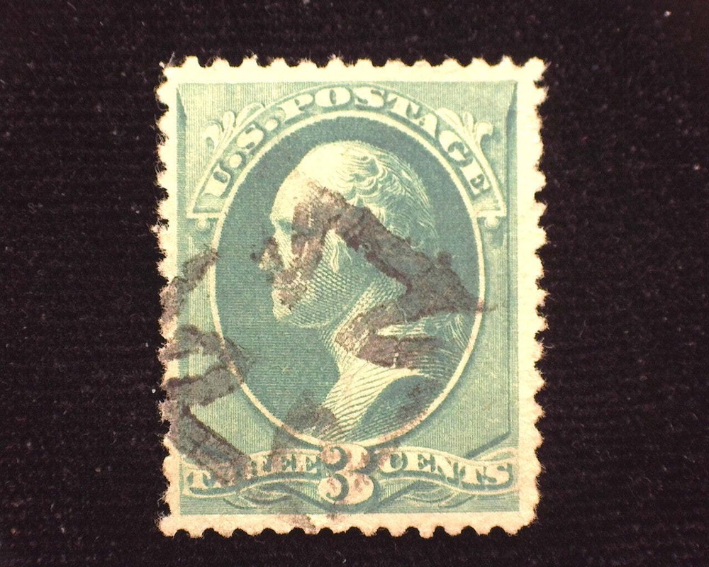 HS&C: Scott #207 Maltese cross cancel. VF Used US Stamp