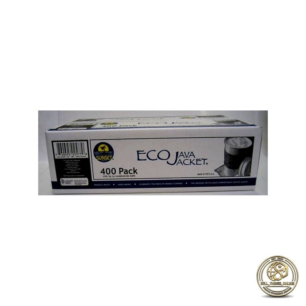 Coffee Cup Sleeves 400ct Java Jackets 12-20oz Fits Most Hot Cups Bulk