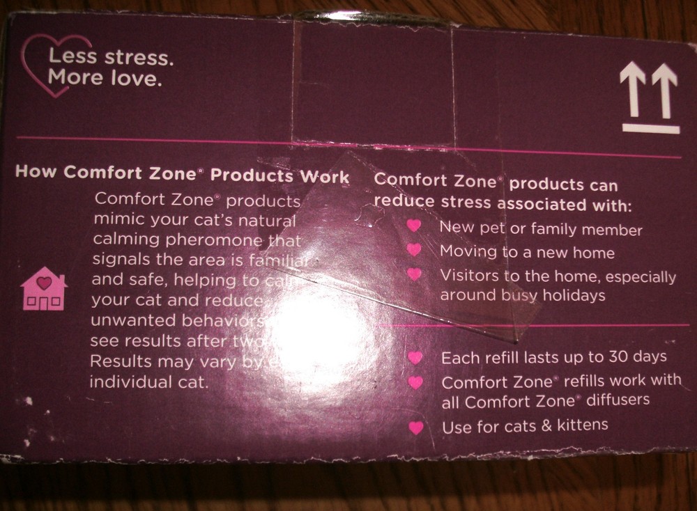 NEW Comfort Zone - Multi Pack Cat Calming Diffuser 30-day Refills, 6 Pack, NIB