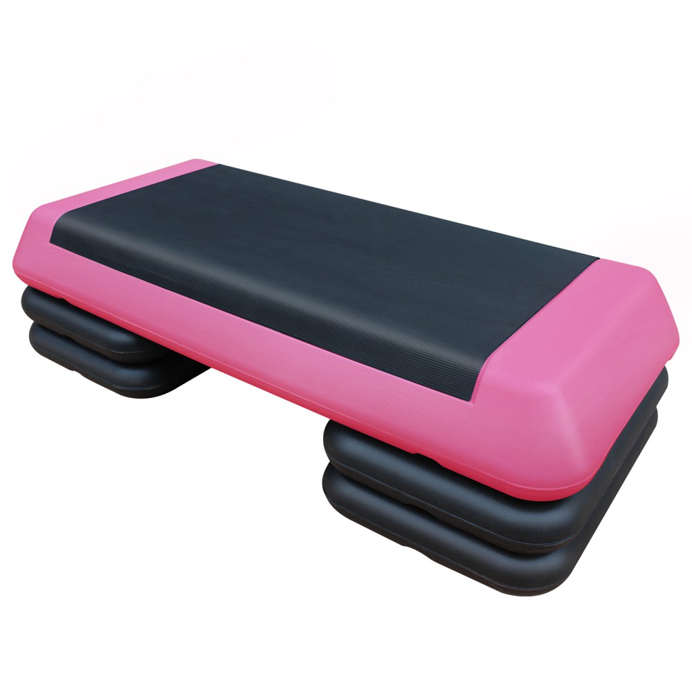 Adjustable Aerobic Stepper w/ 4 Risers, Non-Slip Platform, 550lb Capacity