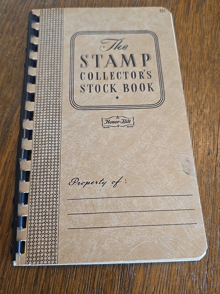 Vintage Stamp Collector Stock Book Unused Lot Of 3