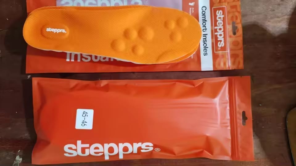 Original Stepprs Comfort Shoe Insoles Steppers Cloud Soles for Men Women(Orange)