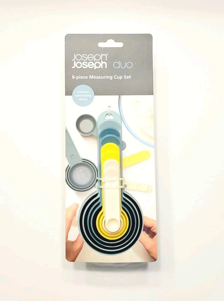 Joseph Measuring Spoon & Cup Set Kitchen 8-Pieces Multicolor Kitchen Space-Saver