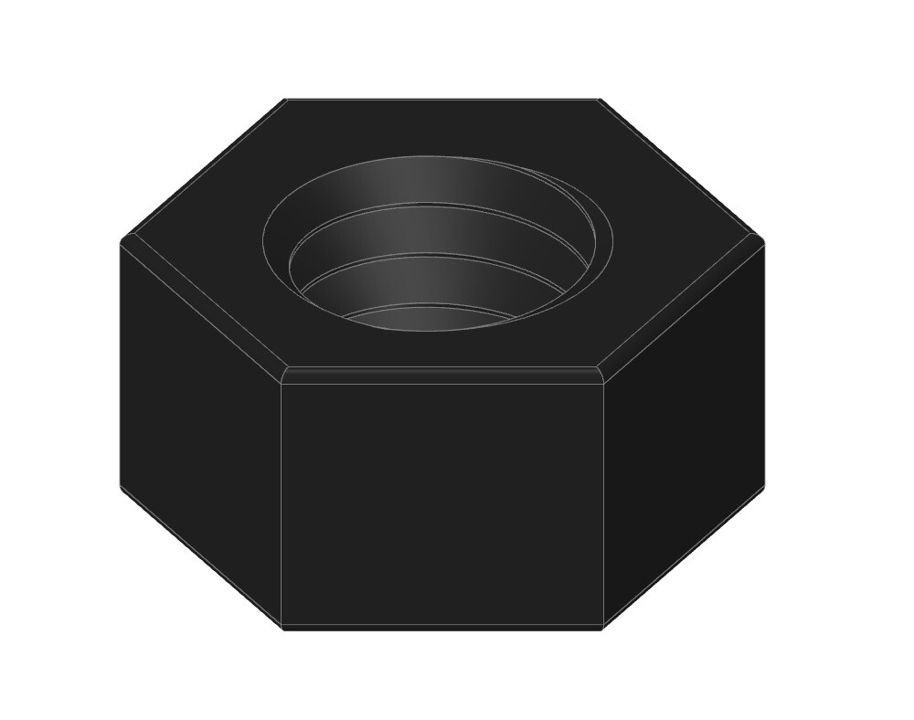 FA NUT-GR8-3/4-10 - 3/4''-10 Grade 8 Hex Nut Plain (5 Pack)