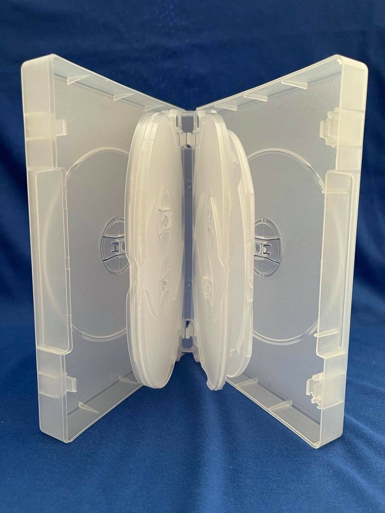 DVD CASE 9 DISC - FROSTED - 38MM FATBOX - QUANTITY 4 ONLY