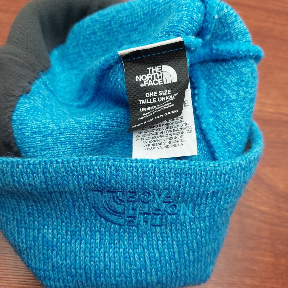The North Face Blue Beanie Hat Cap