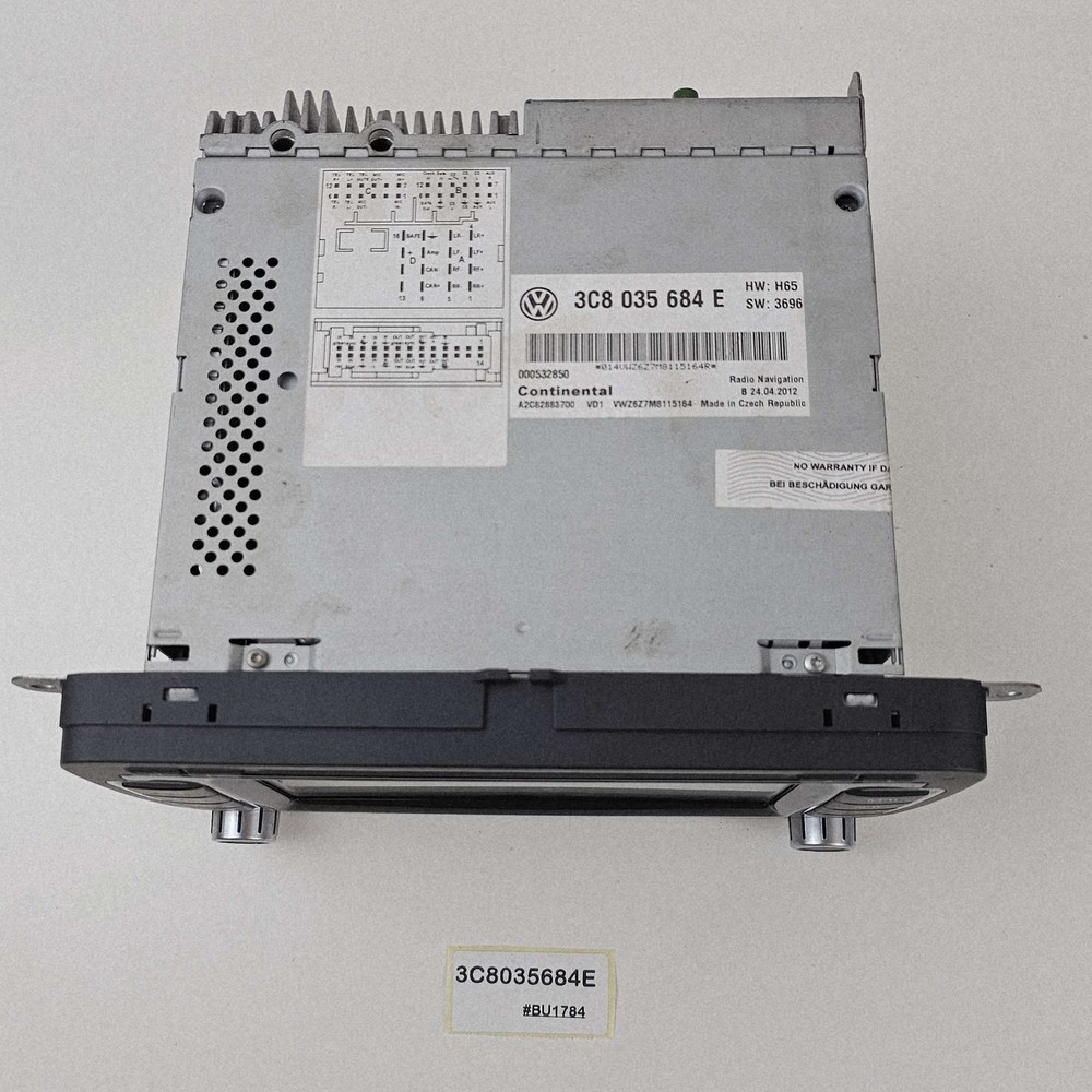 Volkswagen Beetle RNS510 GPS Navigation Radio 3C8035684E 2010-2016