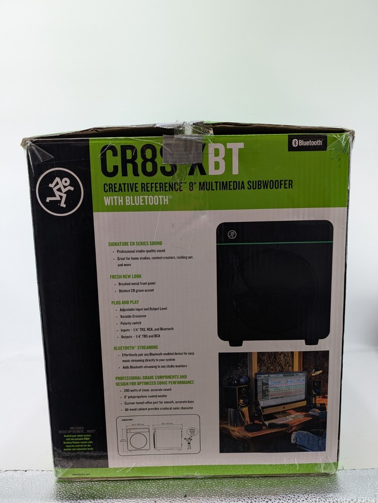 Mackie CR8S-XBT Creative 8" Multimedia Subwoofer with Bluetooth