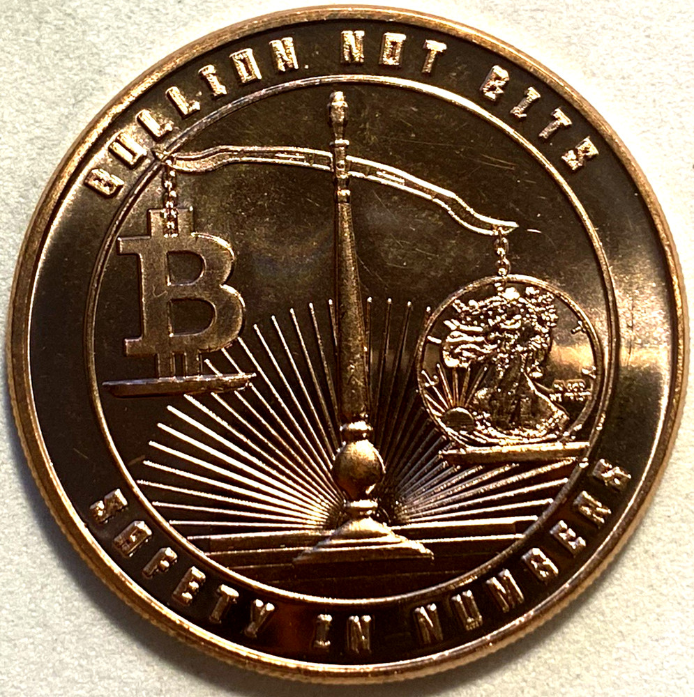 1OZ .999 FINE COPPER ROUND.