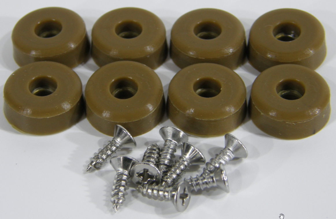 Cutting Board Rubber Bumpers LOW PROFILE Silicone Black Clear Small Large A+