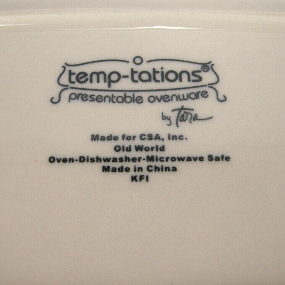 Temptations Yellow Florals Rectangular Serving Platter 15.5" x 11.75" NOB