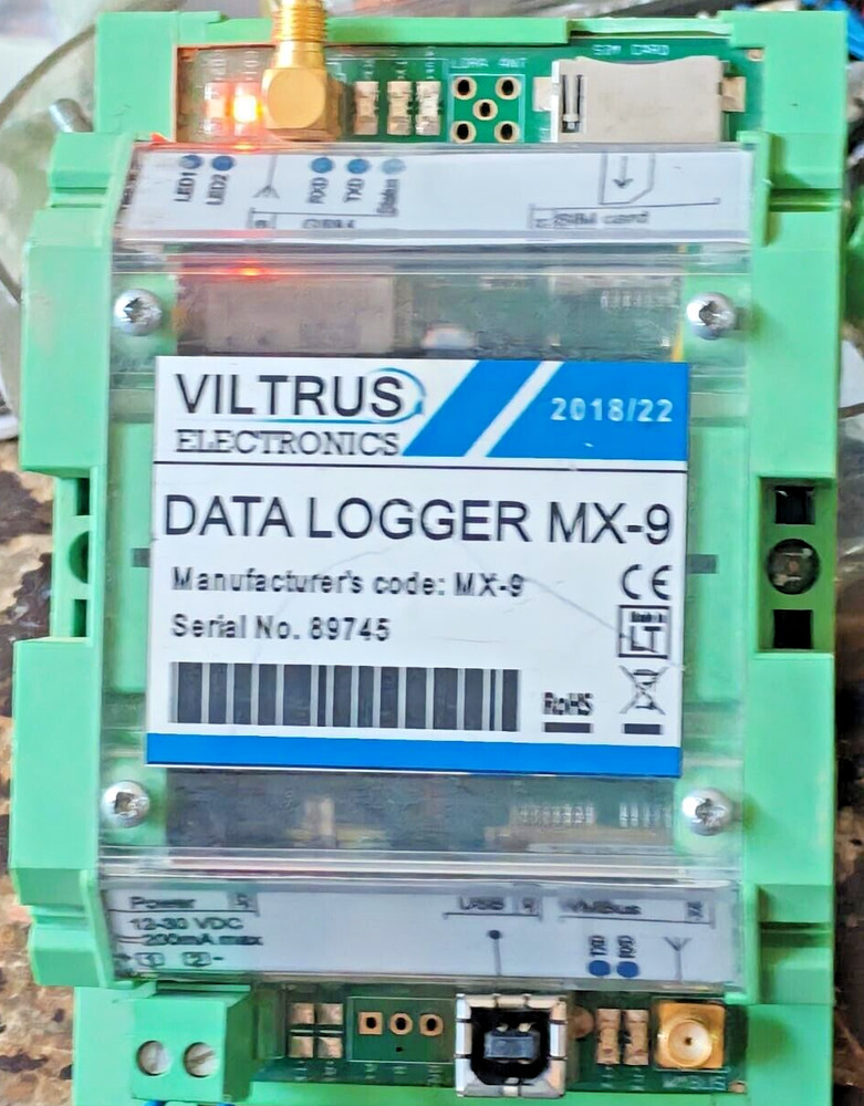 VILTRUS ELECTRONICS MBUS DATA LOGGER MX-9 12-30VDC - TRIED & TESTED