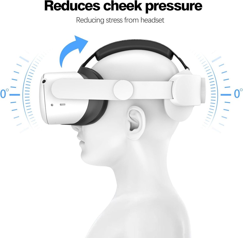 Head Strap Compatible with Oculus Quest 2,Meta Quest 2 Accessories Adjustable El