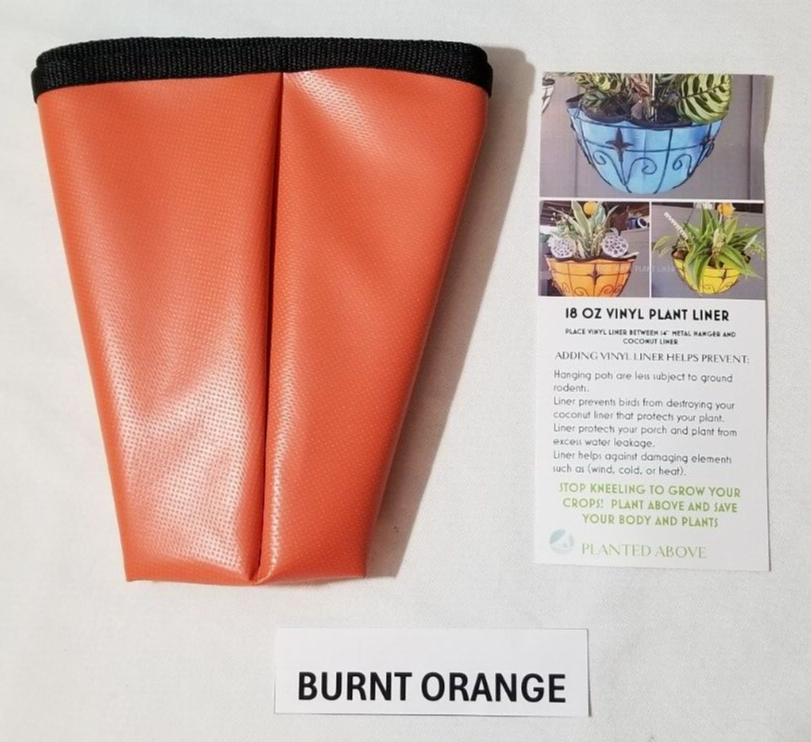 14 inch Vinyl Plant Liner - Snow