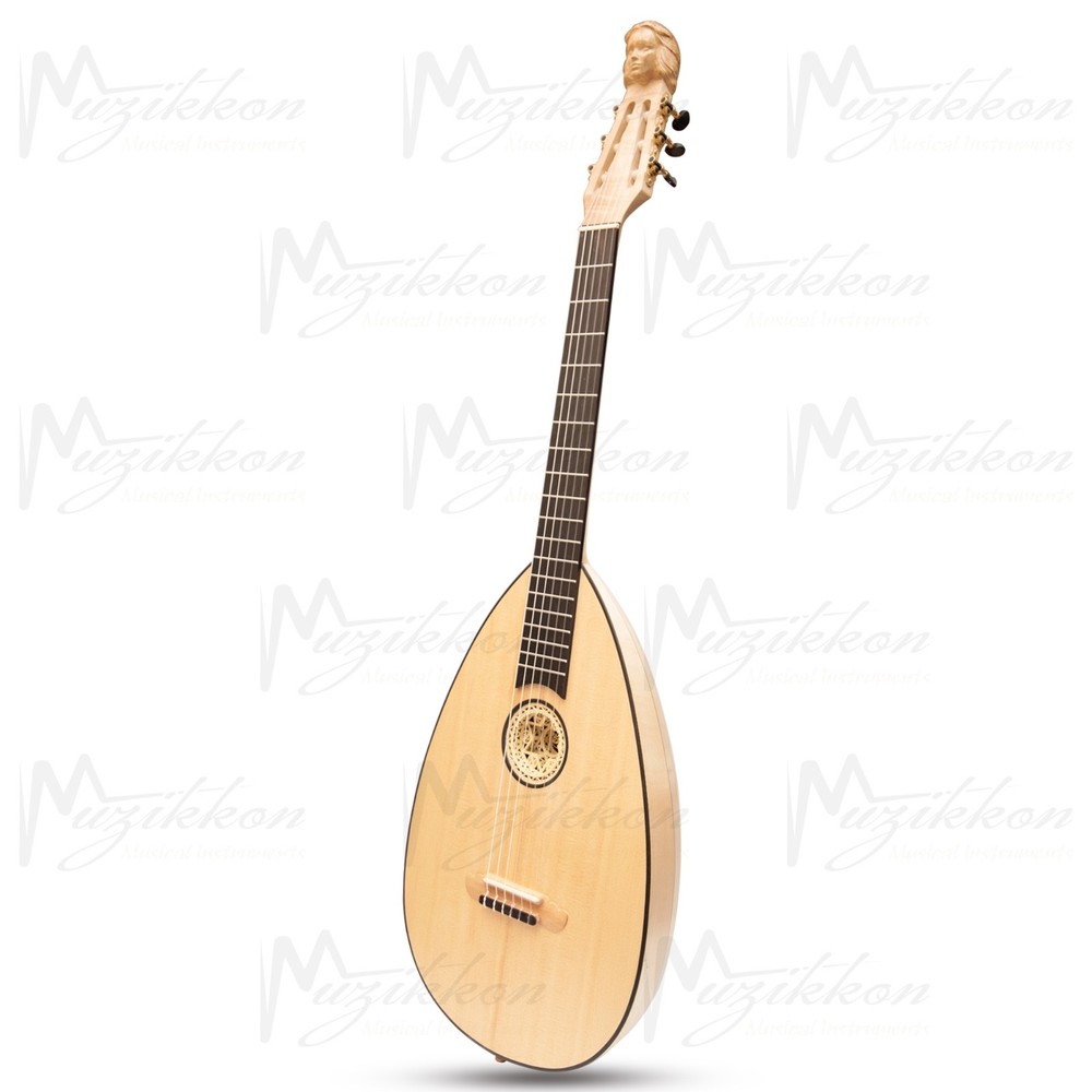 MUZIKKON LUTE GUITAR, 6 STRING MAPLE