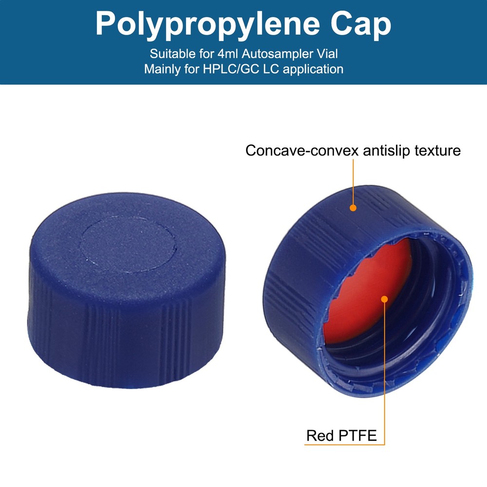 2ml Autosampler Vial, 100Pcs Clear Vials Sample Vial Solid Screw Cap with Labels