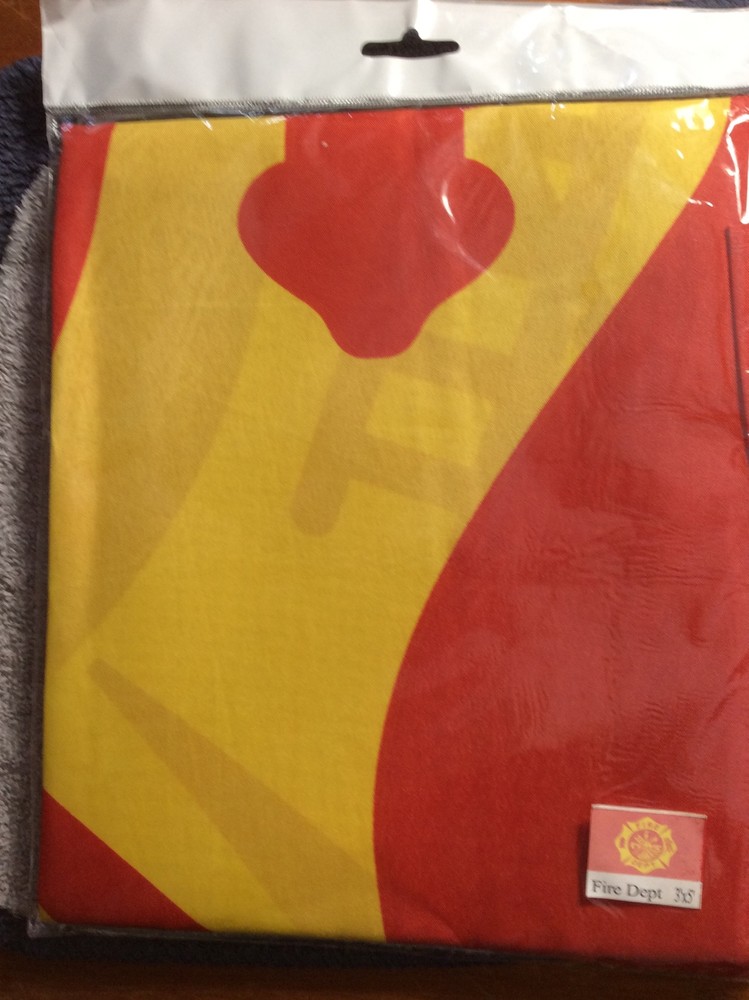 #644 (6)Fire Dept. Flags.