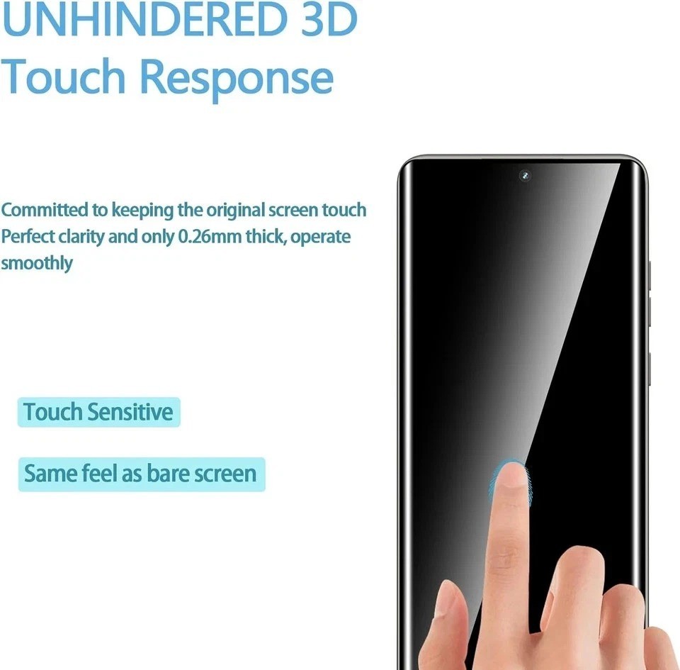 2 Pack 3D Screen Protector for Motorola Edge 2025 + 2 Pack Camera Lens Protector