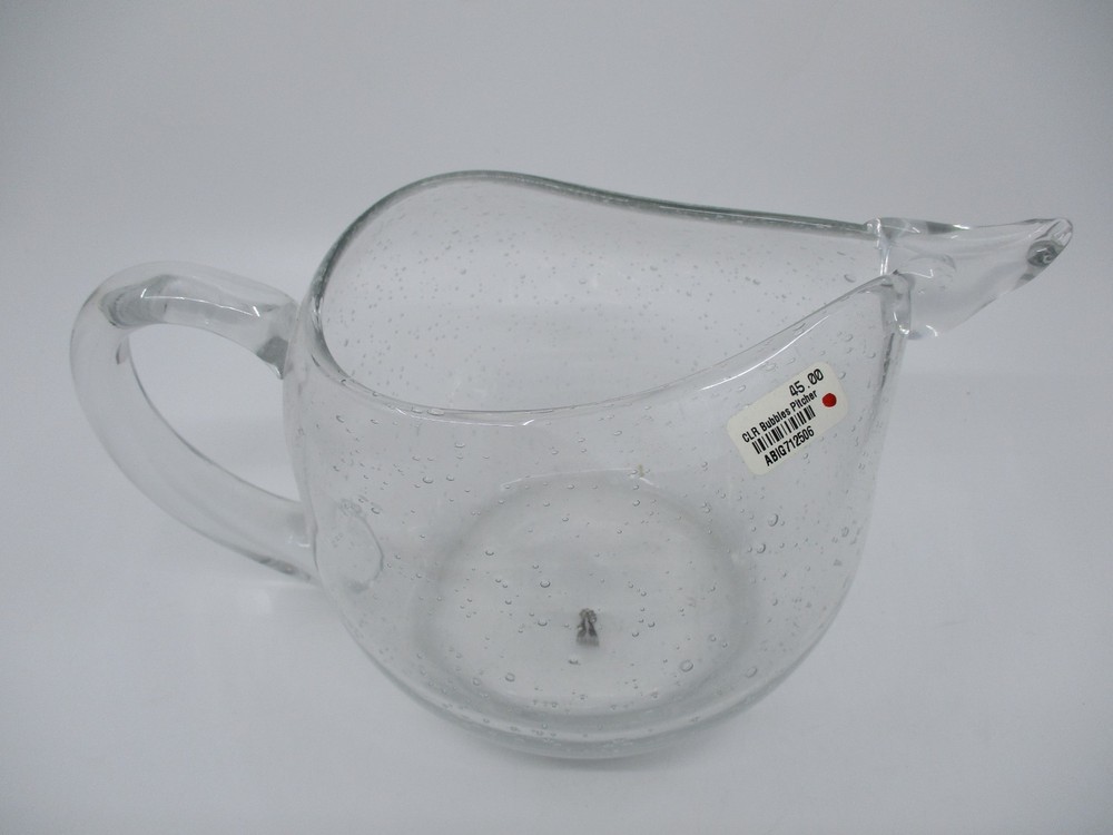 ABIGAILS BUBBLE CLEAR PITCHER - 5 1/4" 0111C