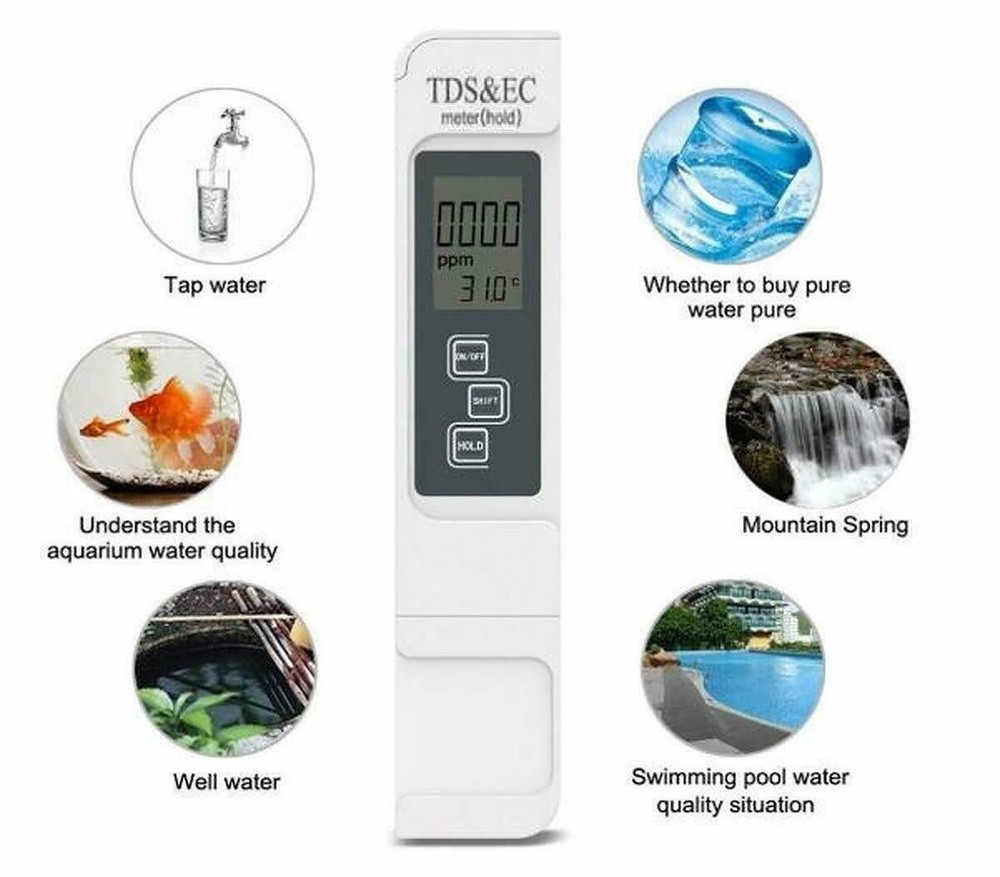 TDS& Digital PH meter Combo, Digital LCD Tds Meter Waterfilter Tester Combo