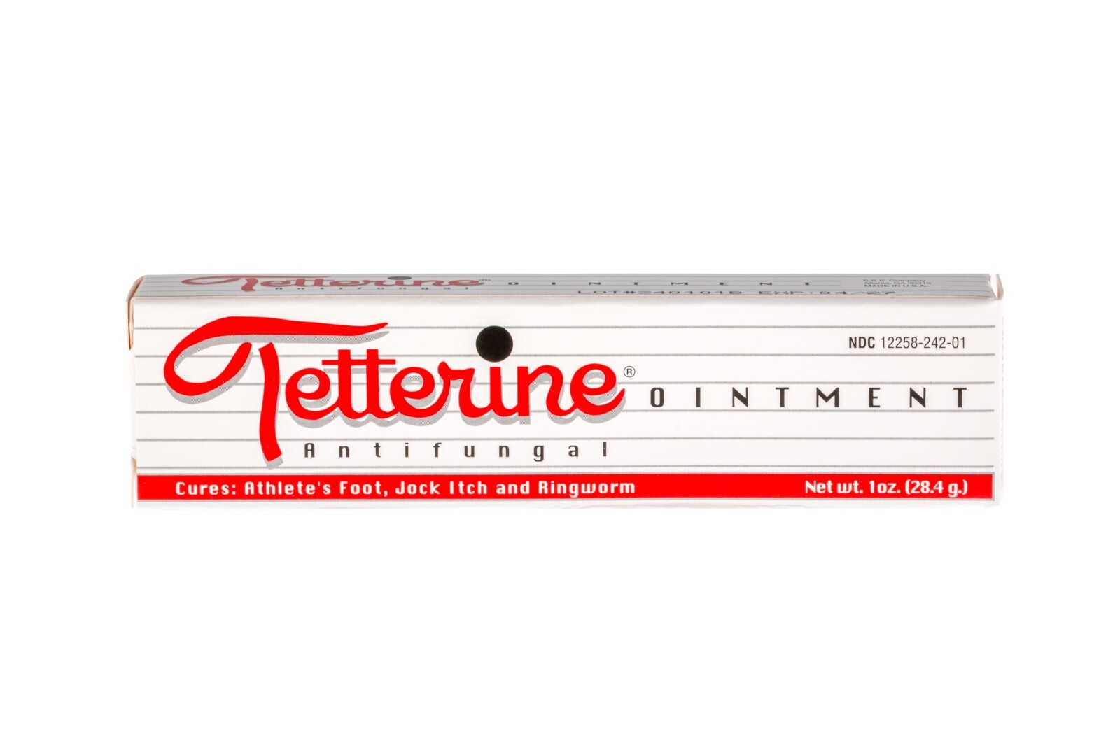 Tetterine Antifungal Cream for Athlete's Foot, Jock Itch, Ringworm - 1 oz