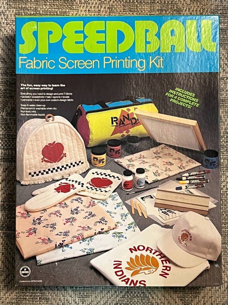 Speedball Fabric Screen Printing Kit with Screen Frame and More Open Box
