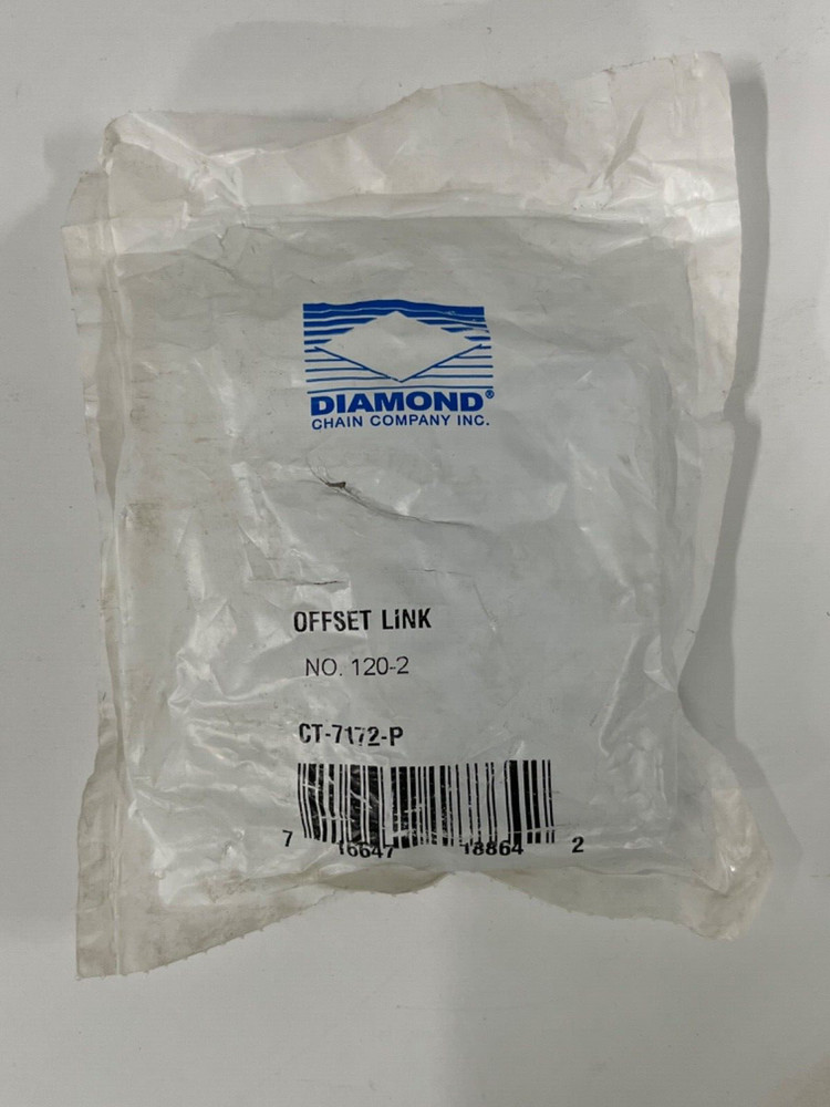 DIAMOND CHAIN CO. CT-7172-P OFFSET LINK #120-2