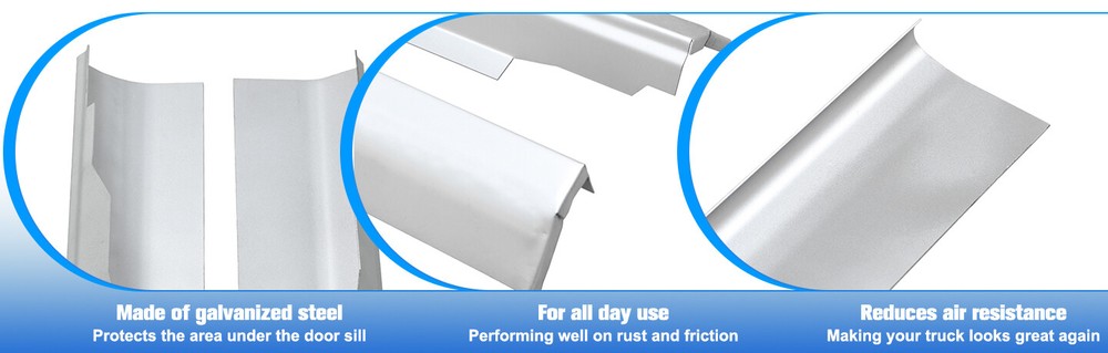 Slip-On Rocker Panel Left & Right Side For 1996-18 Chevy Express GMC Savana Van