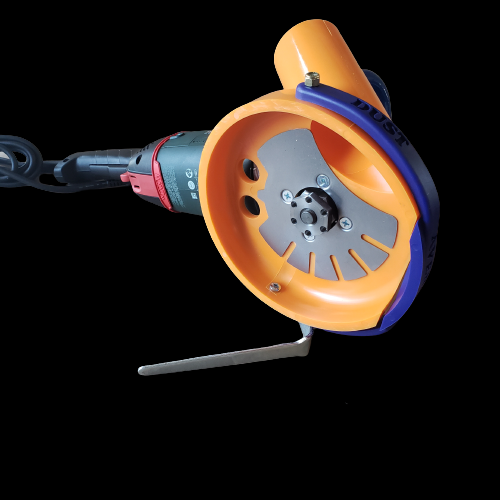 Dustless Handheld Concrete Surface Grinder - Metabo 24-230MVT Angle Grinder