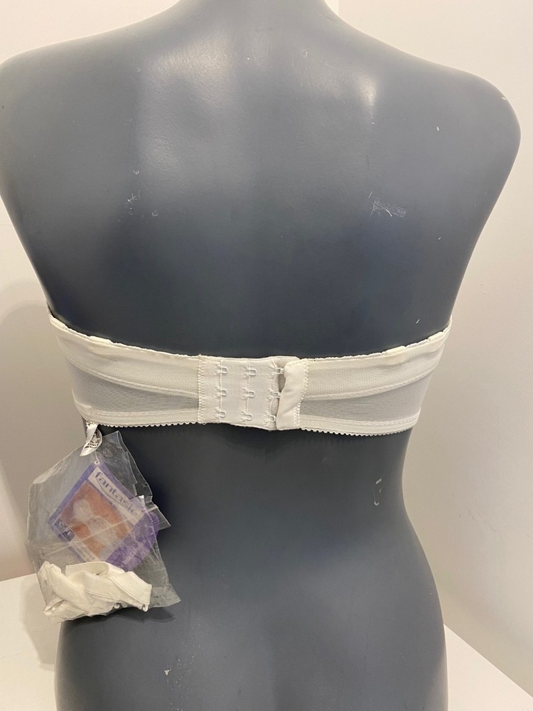 Fantasie Belle White Strapless Bra Multiway Underwired Side Support No padding