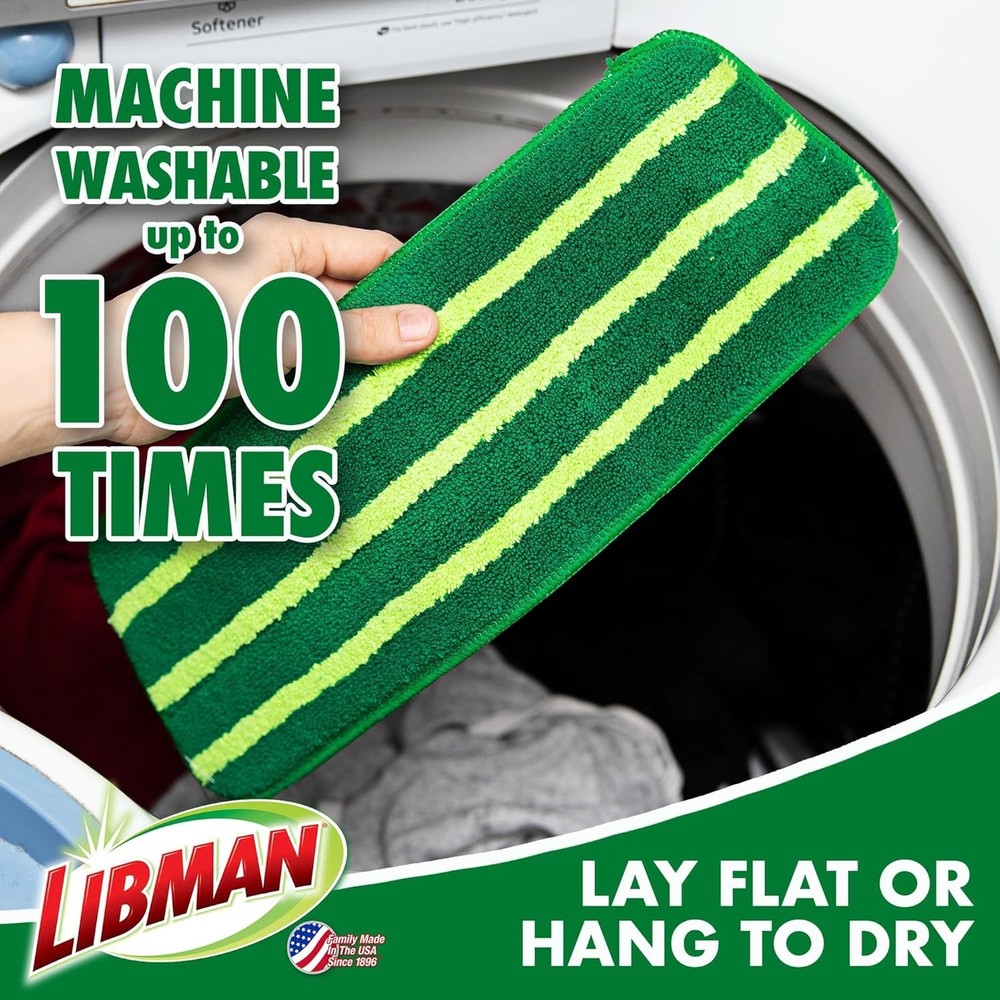 Microfiber Floor Mop Refills 3 Pack for Hardwood Tile Wall Cleaning