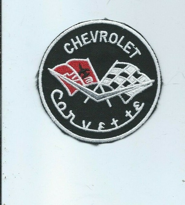 NEW 3 INCH CHEVROLET CORVETTE IRON ON PATCH FREE SHIPPING