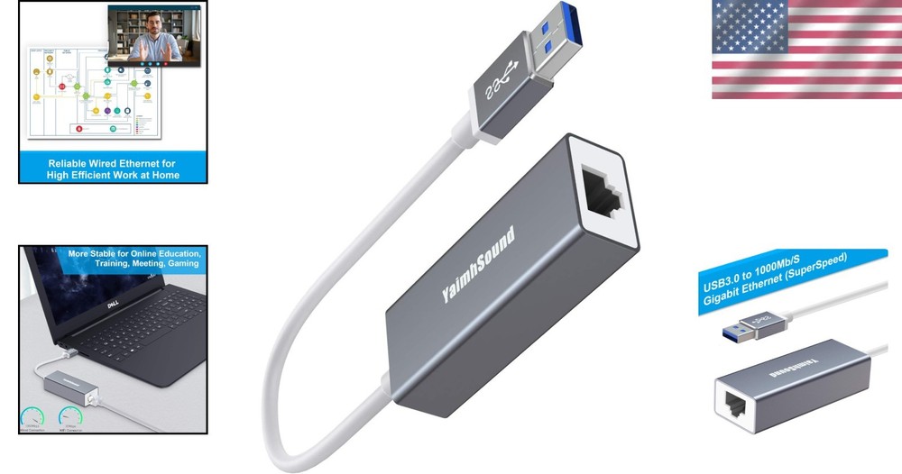 Gigabit USB Ethernet Adapter for Fast, Stable Wired Network