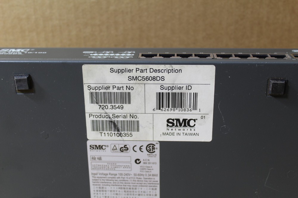 SMC SMC5608DS Wired Ethernet External Hub