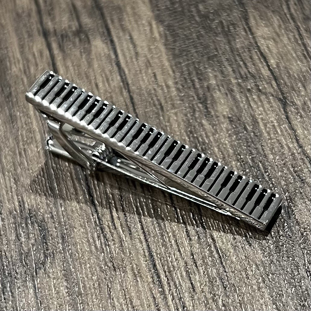 Music Piano Keyboard Tie Clip Tie Bar Men Daily Wear Music Lover Gift