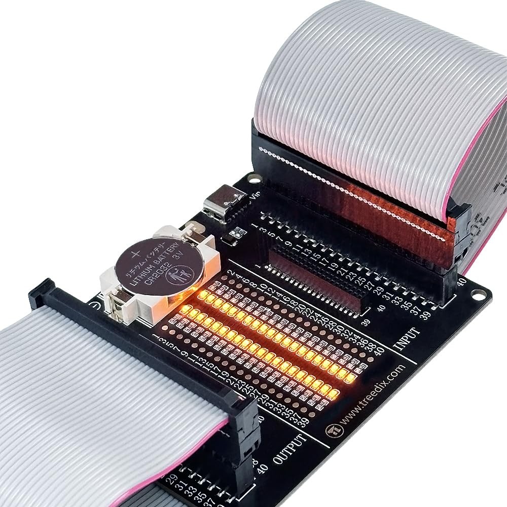 JTAG Cable Tester Board IDC Flat Ribbon Cable Tester with 20 LED Indicators