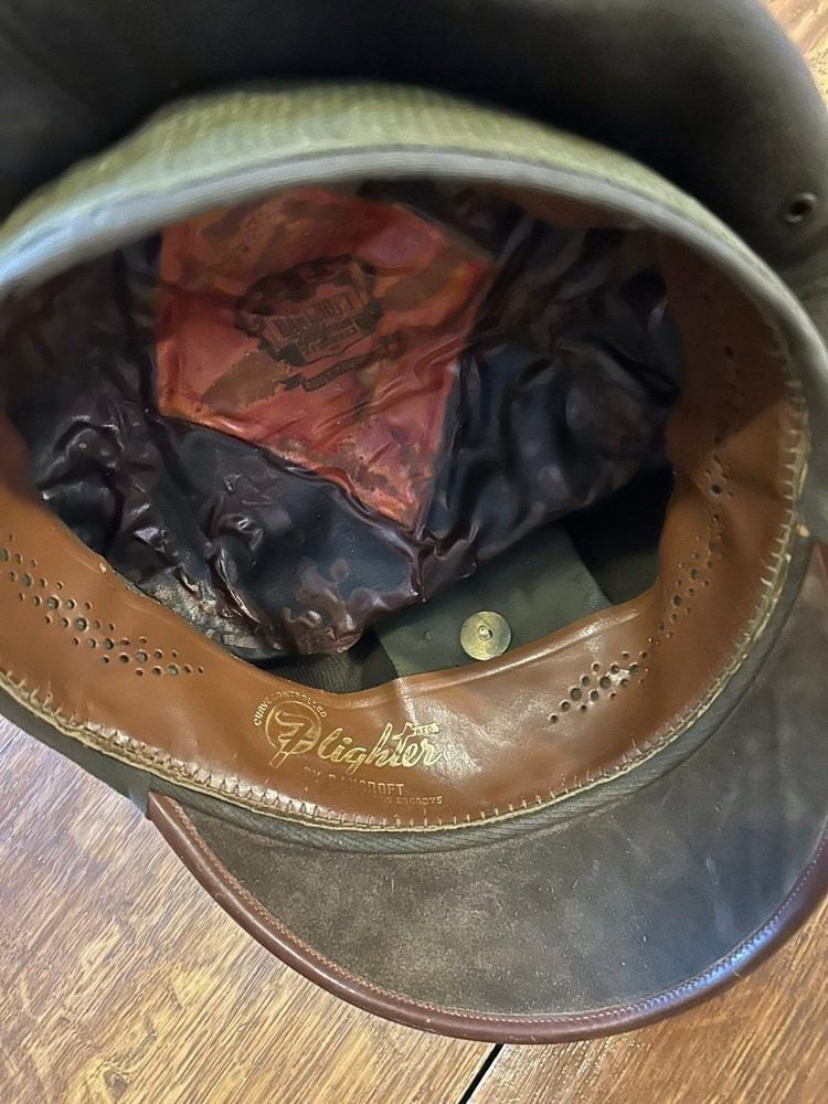 WW2 USAAF OFFICER'S BANCROFT "FLIGHTER" TRUE CRUSHER VISOR CAP