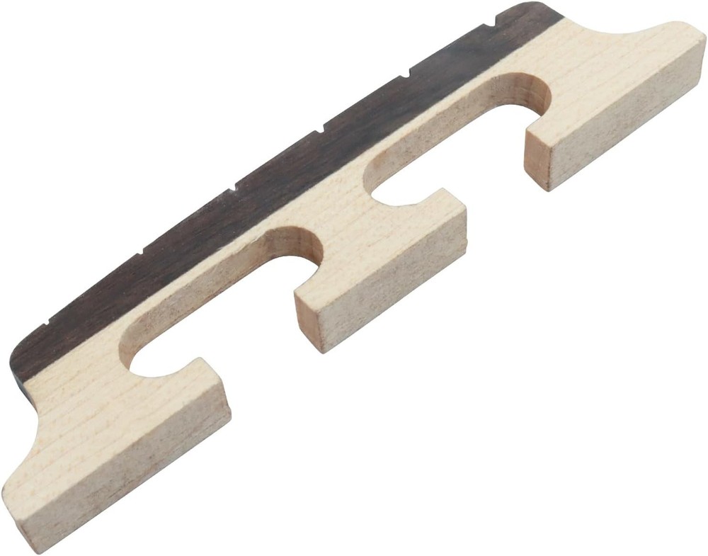 6-String Banjo Bridge - Ebony Maple Replacement for Enhanced Sound