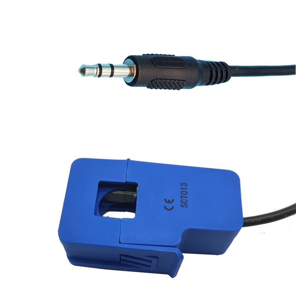 2Pcs SCT-013-000 50A 1V Non-invasive Split Core Current Transformer Sensor SCT01