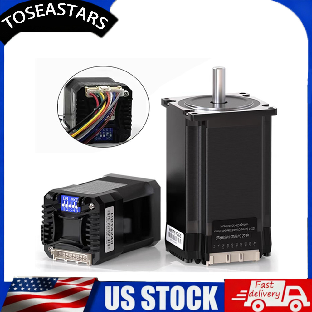 ✅Nema 17 23 Closed-loop Integrated Servo 57 Step Motor w/Drive,1000 line Encoder