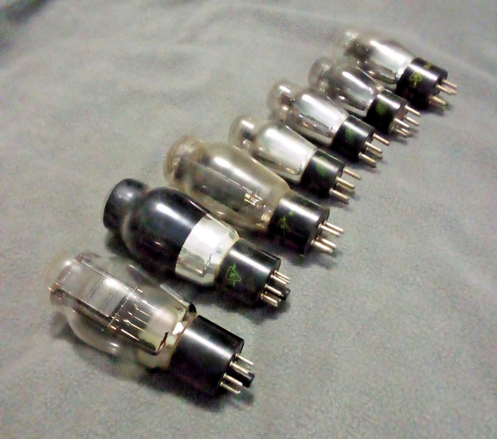 8x Sylvania Replacement Bulbs/Tubes Vintage Untested