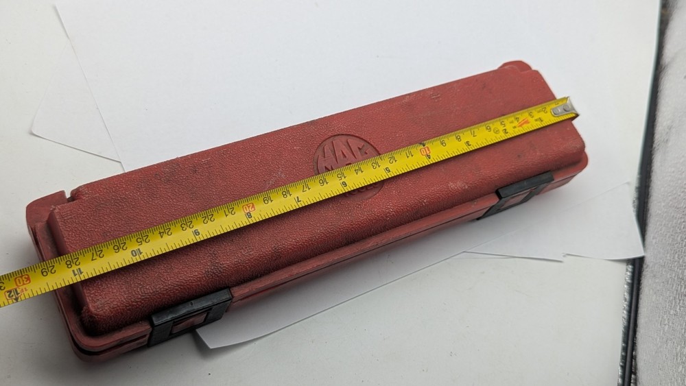 VINTAGE Mac Tools SMALL Torque Wrench EMPTY PLASTIC CASE ONLY USA