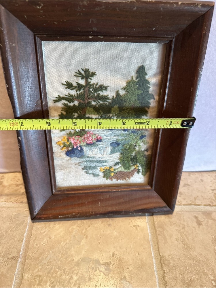 Stitcher Waterfall Evergreens Frame